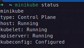 Minikube status